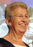 Frances Koen in toga